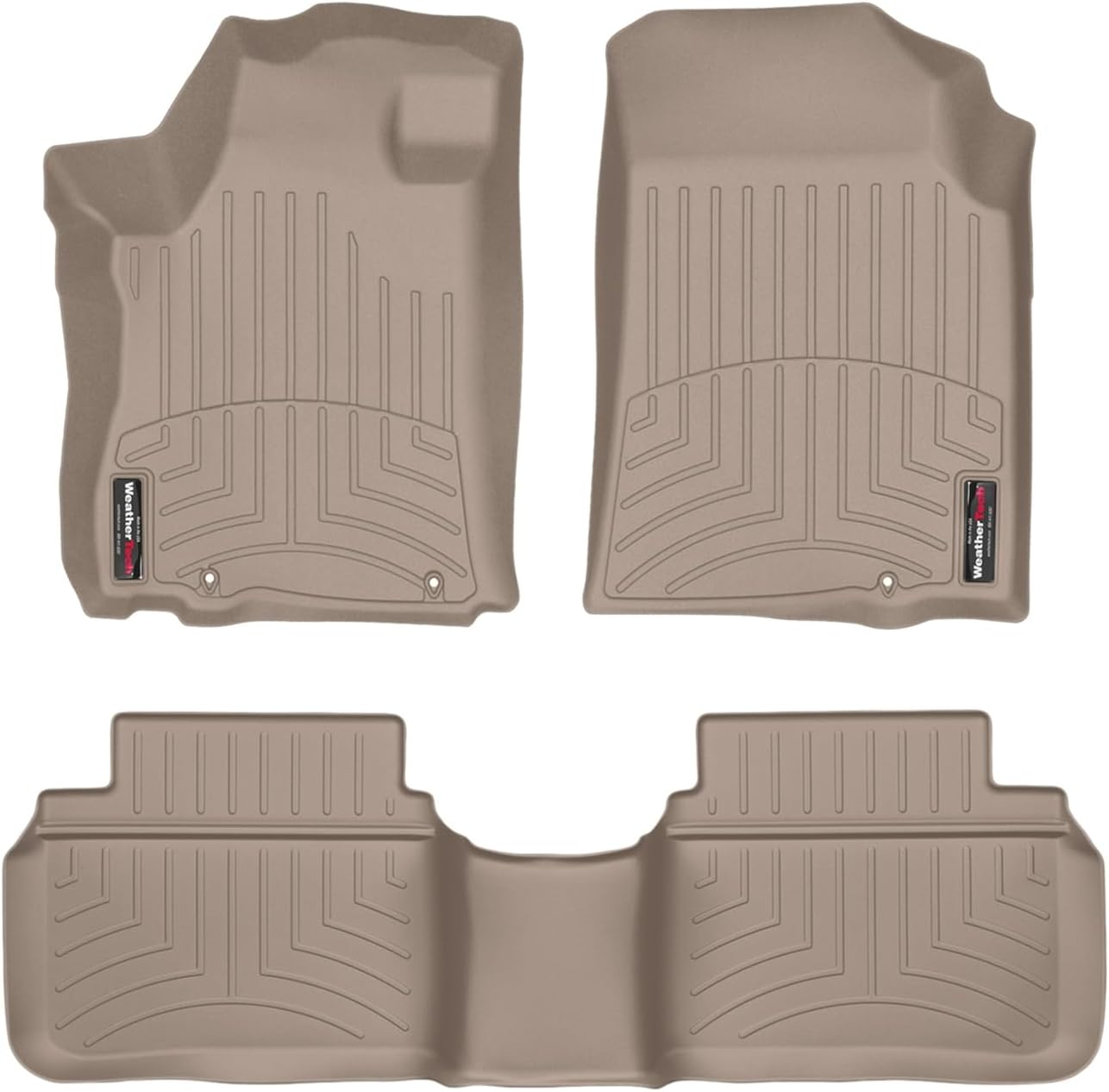 WeatherTech Custom Fit FloorLiners for Nissan Altima - 1st & 2nd Row (4510471-454662), Tan