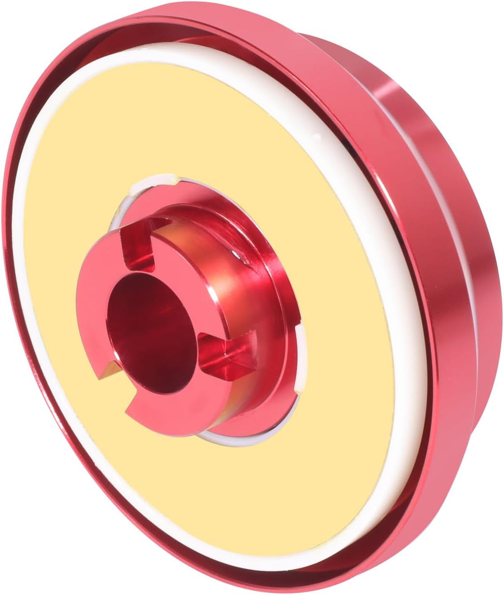 NRG Innovations Racing Style Steering Wheel Short Hub, Lockable Aluminum Steering Shaft, 6x70mm Bolt Pattern Quick Release Adapter Unit, For Mitsubishi/Subaru, Red, NRG-SRK-100H-RD