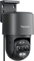 REOLINK PoE PTZ Security Camera System, 4K Camera with Dual-Lens, 6X Hybrid Zoom, 355 Pan & 90 Tilt, Auto Tracking, 24/7 Recording, AI Video Search, TrackMix PoE