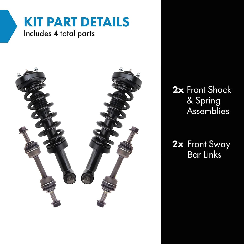 TRQ Front Suspension Kit Compatible with 2015-2020 Ford F-150