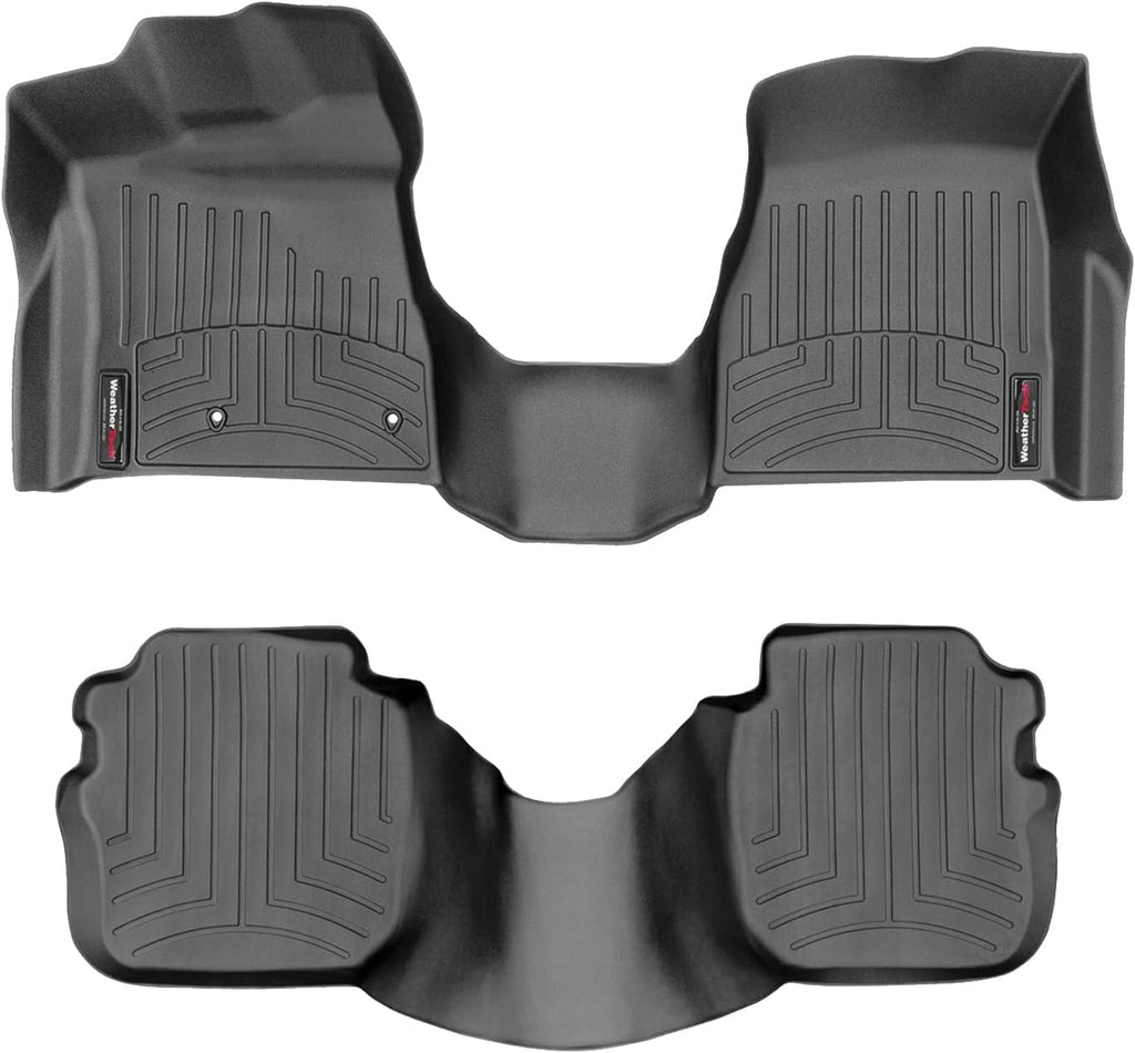 WeatherTech Custom Fit FloorLiners for Lincoln Town Car - 1st Row (OTH) & 2nd Row (44683-1-2), Black
