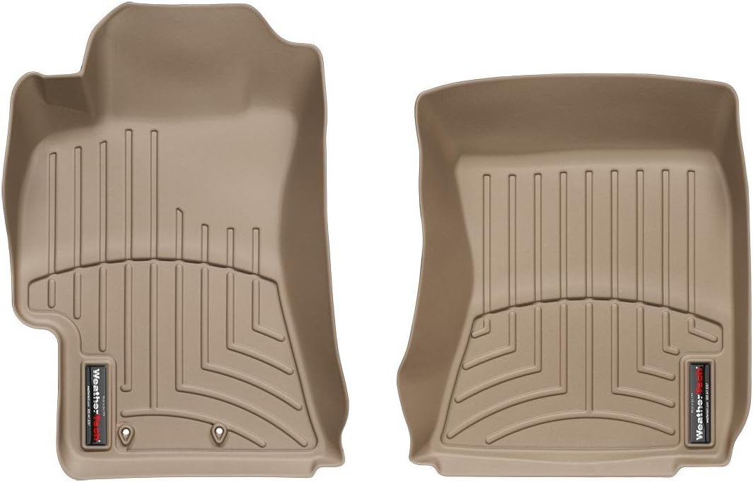 WeatherTech Custom Fit FloorLiners for Subaru Impreza, Impreza WRX STi, Impreza WRX - 1st Row (451661), Tan