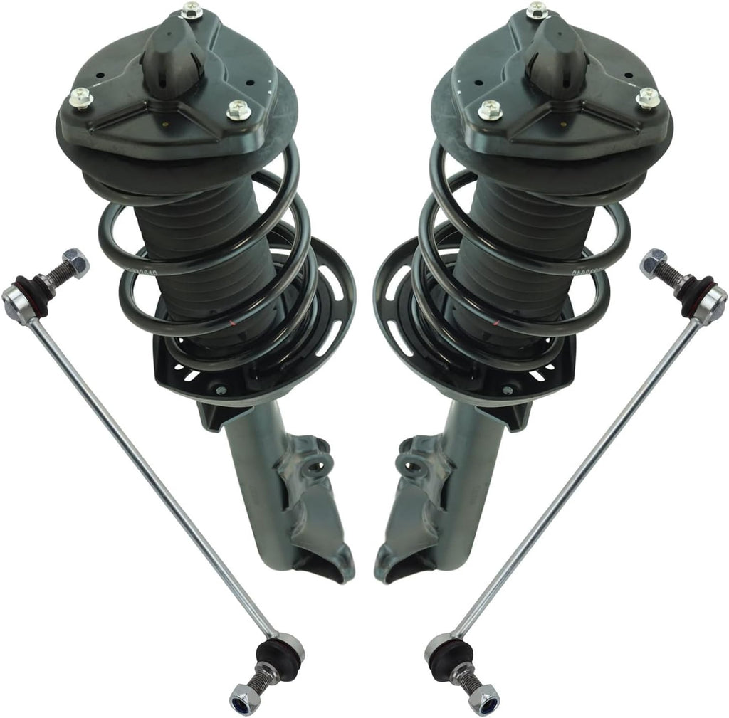 TRQ Front Suspension Kit Compatible with 2012-2013 Mercedes-Benz C250 2008-2011 C300