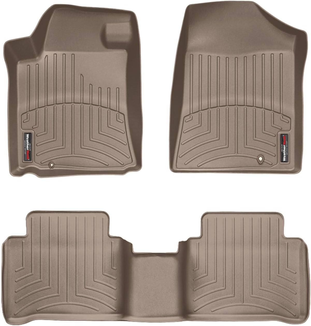 WeatherTech Custom Fit FloorLiners for Nissan Maxima - 1st & 2nd Row (45171-1-2), Tan