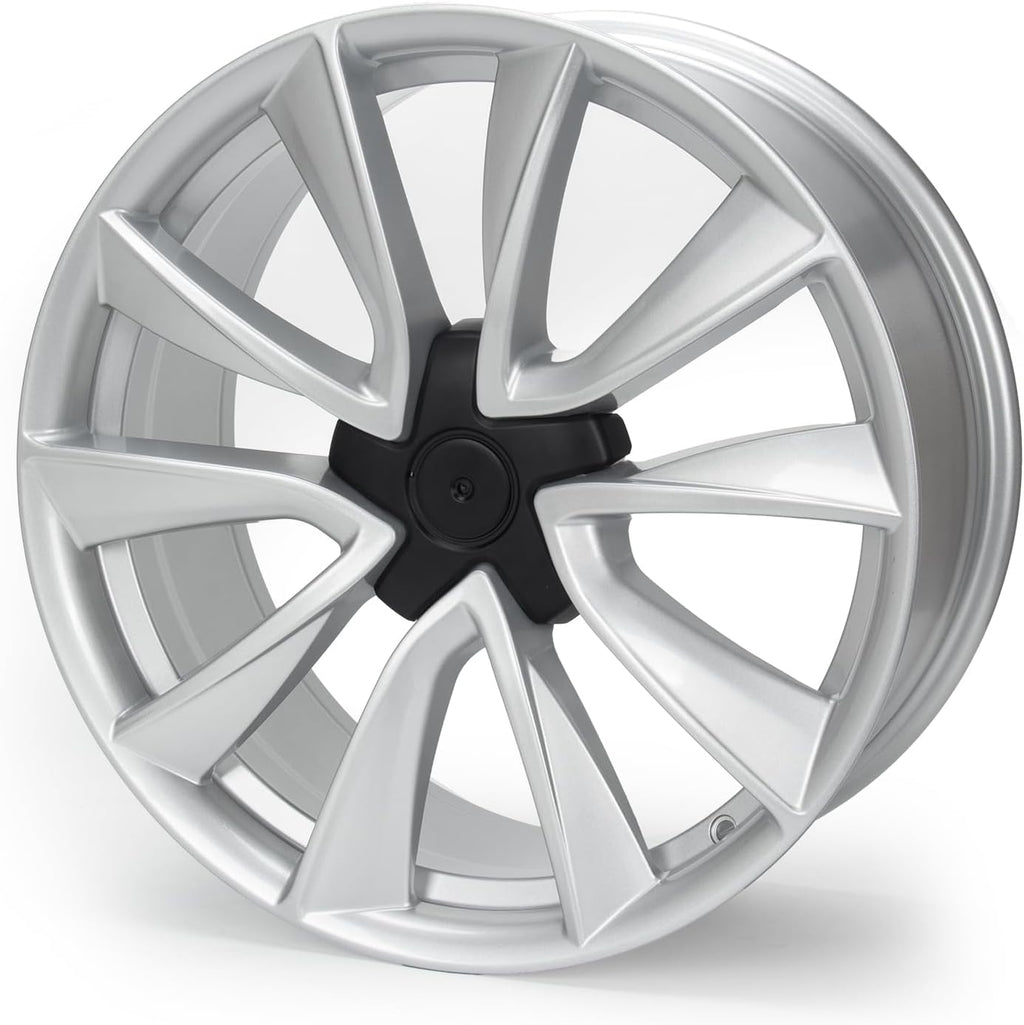 19'x8.5' Alloy Wheel Compatible with Model 3 2017-2023, 19 Inch Replacement Car Rim, 5x114.3 Bolt Pattern, ET40 Offset, 64.1mm Hub Bore, 1 Set