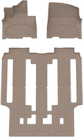 WeatherTech FloorLiner HP Custom Fit Floor Mats for Kia Carnival Full Set (451672-1-2IM), Tan