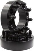 Wheel Accessories Parts 2 Pcs Steel Hub Centric Wheel Spacers 8 on 6.50 2.00 Inch Thick 121.3mm Hub M14x1.5 14x1.5 Thread Stud Fits Ram 2500 3500 Front Wheels Only