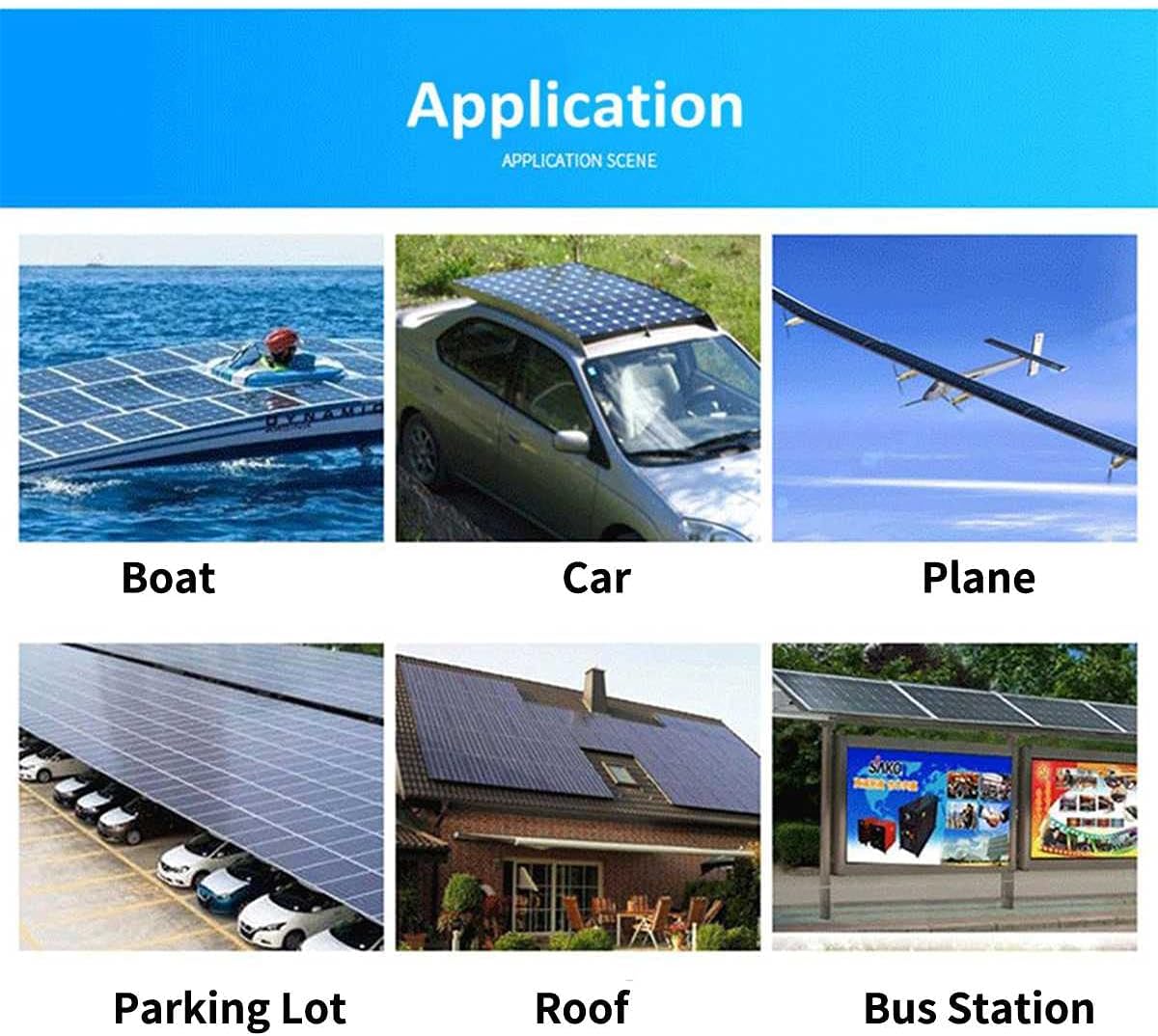 105Cm 1000W Solar Panel 18V Flexible Solar Solar Panel Kit Complete RV Car Battery Solar Charger for Home Outdoor RV (500w)