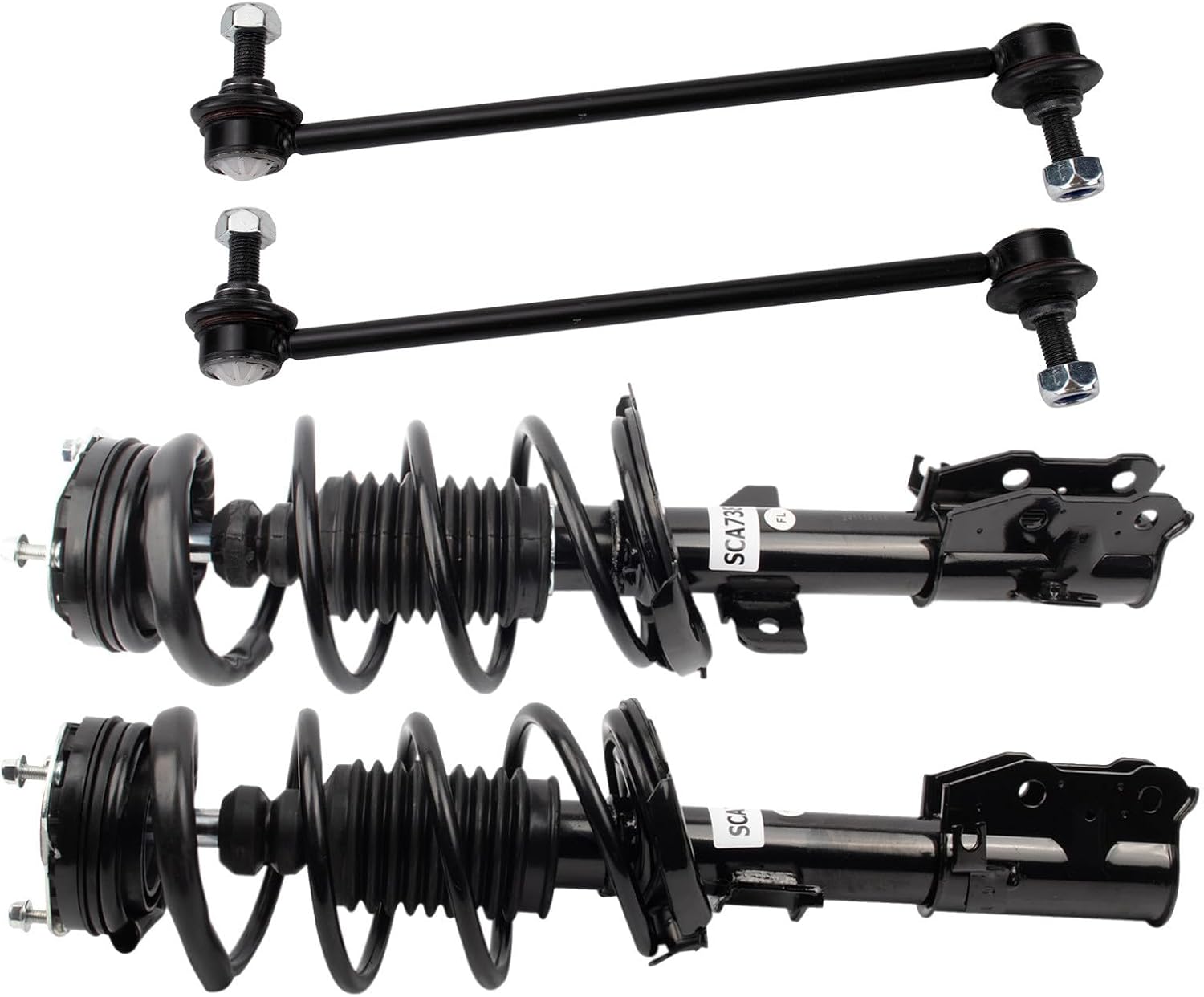 TRQ Front Suspension Kit Compatible with 2011-2014 Mazda 2