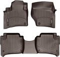 WeatherTech Custom Fit FloorLiners for VW Touareg, Cayenne®, Touareg - 1st & 2nd Row (47333-1-2), Cocoa