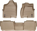 WeatherTech Custom Fit FloorLiners for Hummer H2-1st & 2nd Row (45284-1-2), Tan