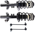 TRQ Front Suspension Kit Complete Strut & Coil Spring Assembly Sway Bar Stabilizer Link Compatible with 2014-2022 Jeep Cherokee