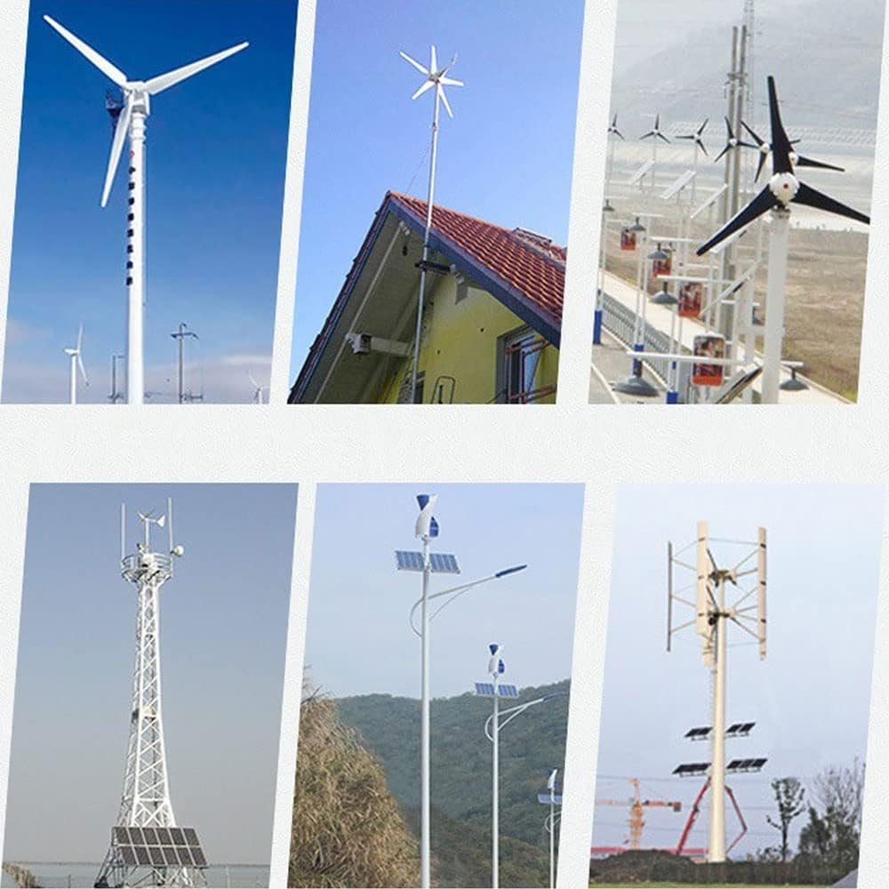 3 Blades 1000w Wind Turbine Generator 12/24V Small Windmill with Controller for Home Use Street Lamp Windmill Wind Generators Small Wind Turbine