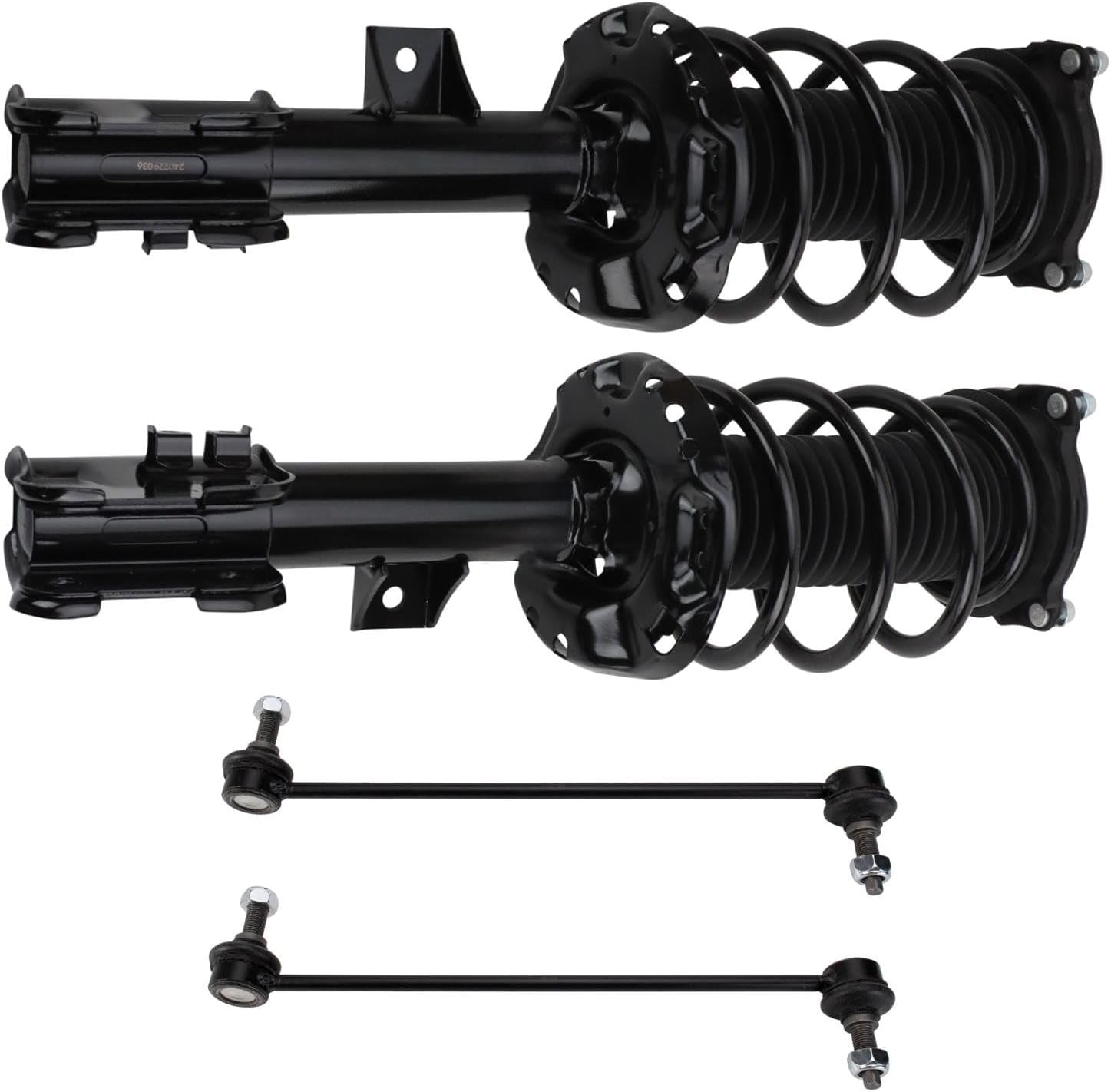 TRQ Front Suspension Kit Complete Strut & Coil Spring Assembly Sway Bar Stabilizer Link for 2016-2020 Kia Sorento