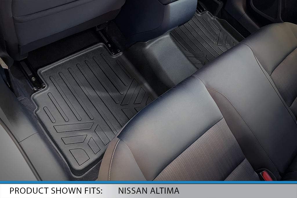 SMARTLINER Custom Fit Floor Mats 2 Row Liner Set Compatible with 2019-2025 Nissan Altima
