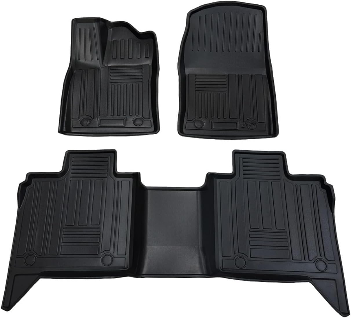FM-1069 Car Floor Mats Full Set Compatible with 2010-2015 Lexus RX350 RX 350h | 3-pc Cargo Liner Black Car Mats | Custom Fit Non-Slip Car Floor Mat Rubber