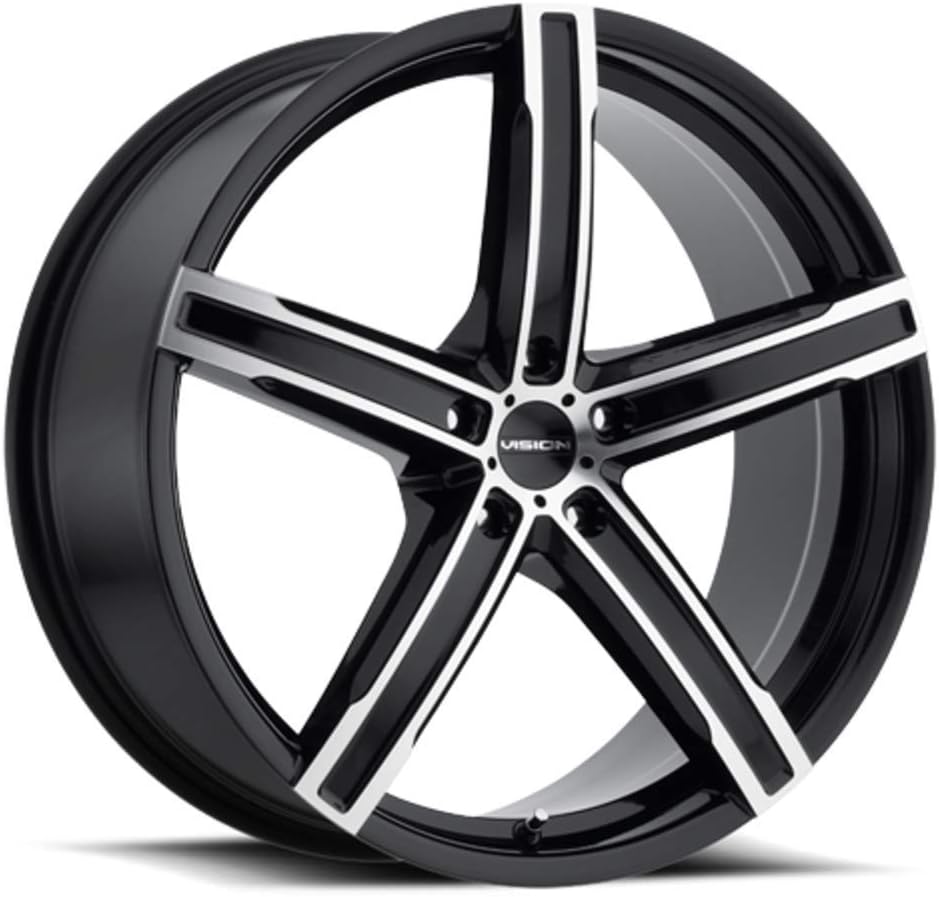Vision 469 Boost 17x7 5x120 +38mm Black/Machined Wheel Rim 17' Inch