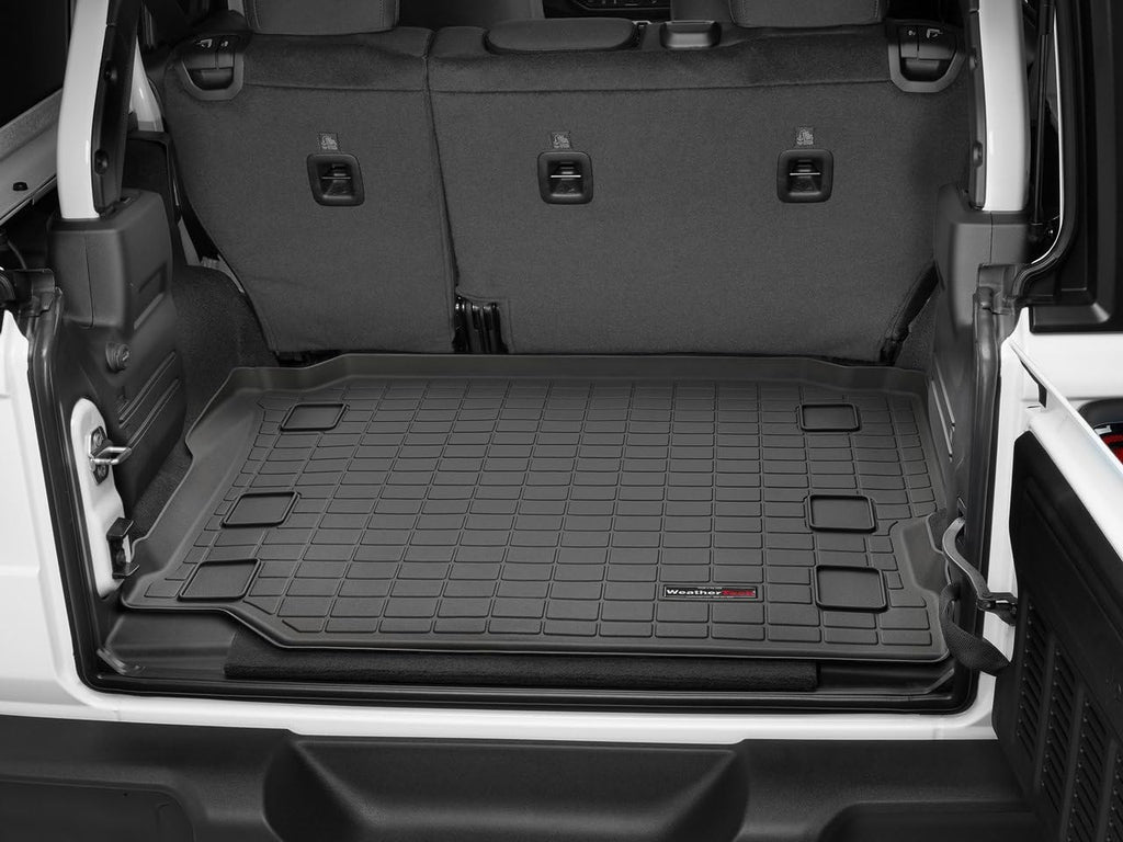 WeatherTech Cargo Trunk Liner for Jeep Wrangler Unlimited 4-Door, Wrangler 4-Door - Behind 2nd Row (401109), Black