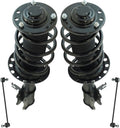 TRQ Front Suspension Kit Complete Strut & Coil Spring Assembly Sway Bar Stabilizer Link for 2003-2011 Saab 9-3