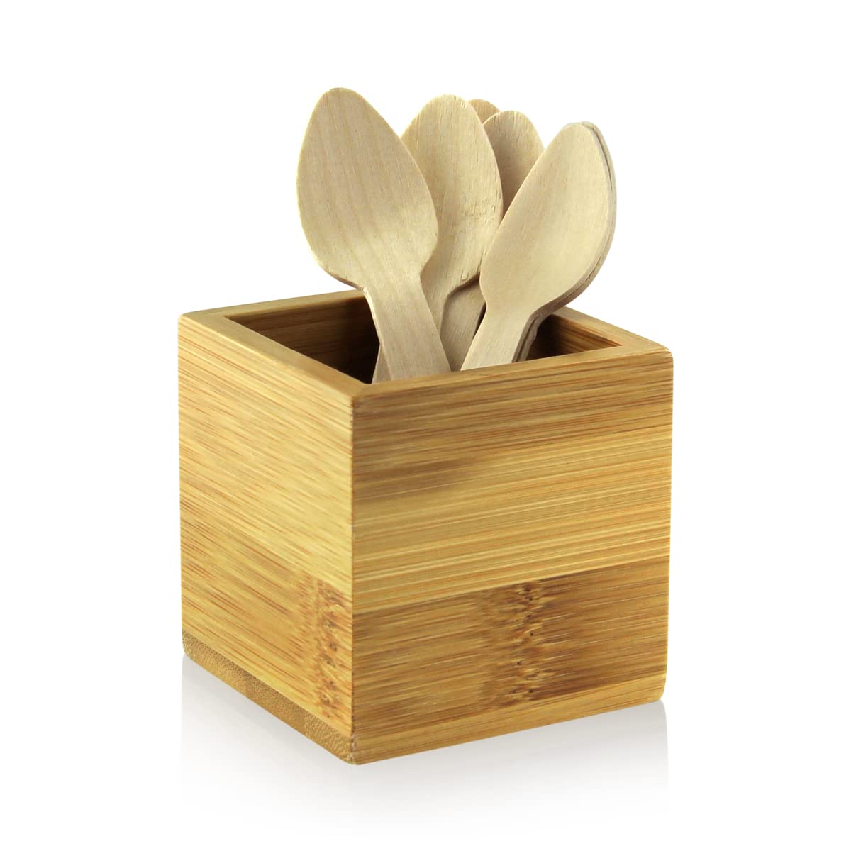 PacknWood - 210CCB11- disposable wooden spoons -wood compostable spoon - cooking wood spoon - wooden spoon for cooking - single wooden spoon- (4.33')- Case of 3000