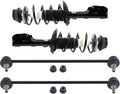 TRQ Front Suspension Kit Complete Strut & Coil Spring Assembly Sway Bar Stabilizer Link Compatible with 2011-2015 Honda CR-Z