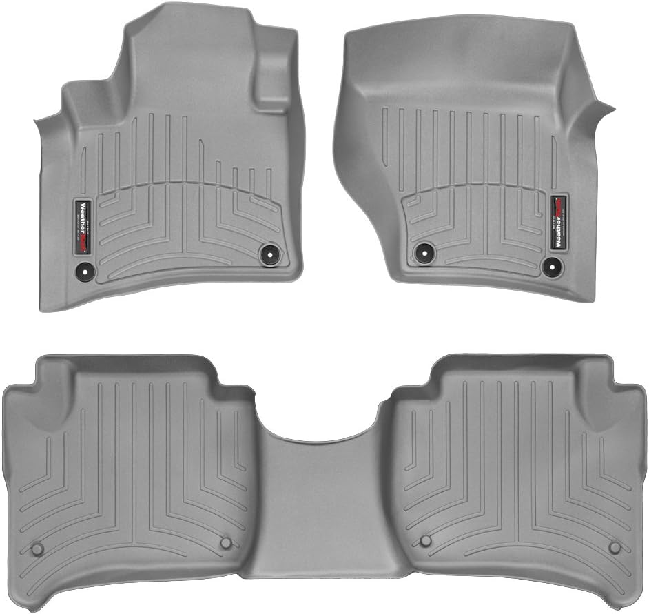 WeatherTech Custom Fit FloorLiners for VW Touareg, Cayenne®, Touareg - 1st & 2nd Row (46333-1-2), Grey