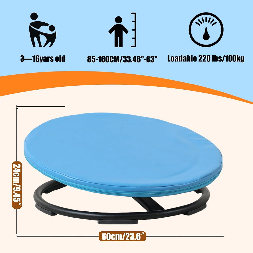 Spinning Chair for Kids Sensory Training - Soft Seat Cushions, Swivel Chair, Comfortable to Sit