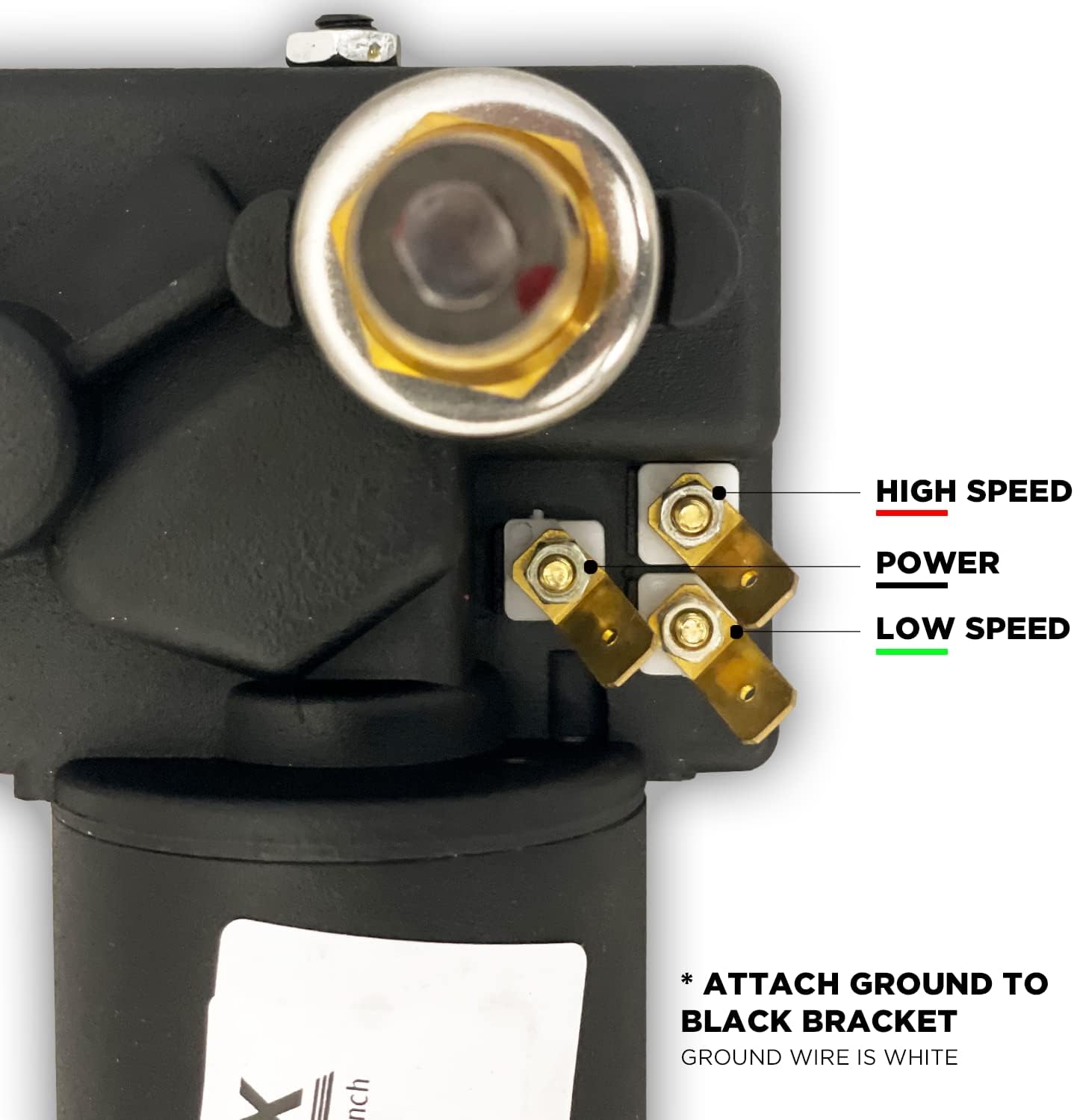 Windshield-Wiper Motor - 4R2.12.R110D Standard Replacement Motor Crosses with Wexco, WWF12C18 Series, Ongaro 30991, Grainger 2YPZ6 - 12V, 2.5' Shaft