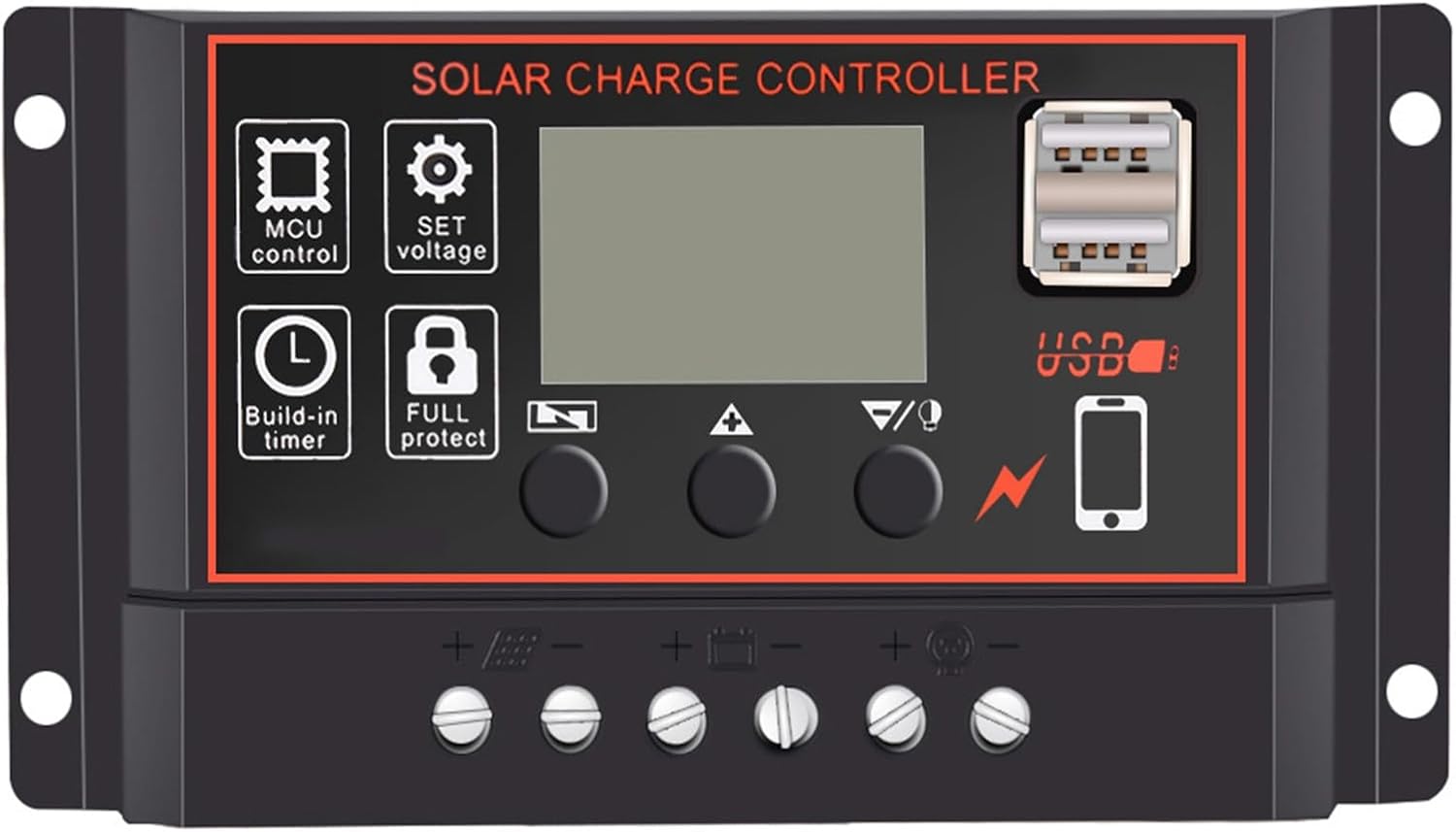 1000W Photovoltaic Solar Panel Power System 30A40A50A60A Solar Controller Inverter 1000W Solar Power System Set (Color : 1000W30A)