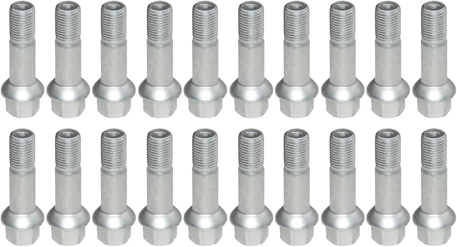 Wheel Bolts Nuts Compatible with Benz for W461 1990-2025 for W463 1989-2025 for X164 2006-2025 Wheel Lug Bolts Nuts M14 X 1,5 Replacement Parts