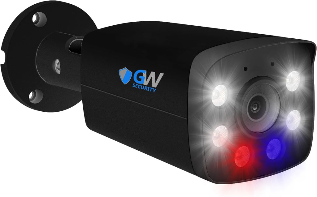 GW Security 16 Channel 12MP NVR 4K Two-Way Audio Full Color Night Vision Security Camera System with 16 x 8MP 4K Outdoor Indoor PoE Security Camera, Face Recognition/Human/Vehicle AI Detection