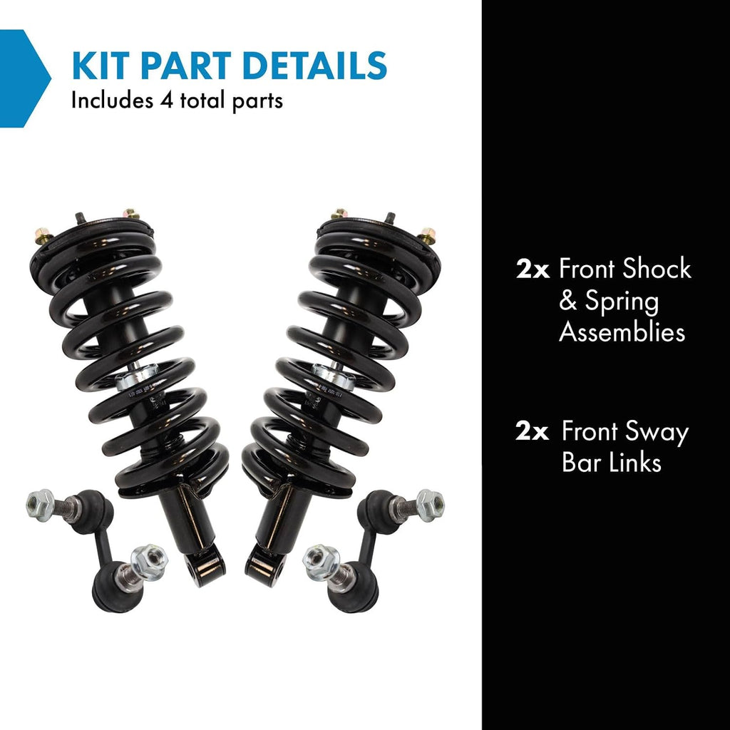 TRQ Front Suspension Kit Compatible with 2017-2021 Nissan TITAN