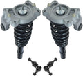 TRQ Front Suspension Kit Complete Strut & Coil Spring Assembly Sway Bar Stabilizer Link Compatible with 1999-2000 Chrysler Cirrus 2001-2006 Sebring 1999-2006 Dodge Stratus Plymouth Breeze
