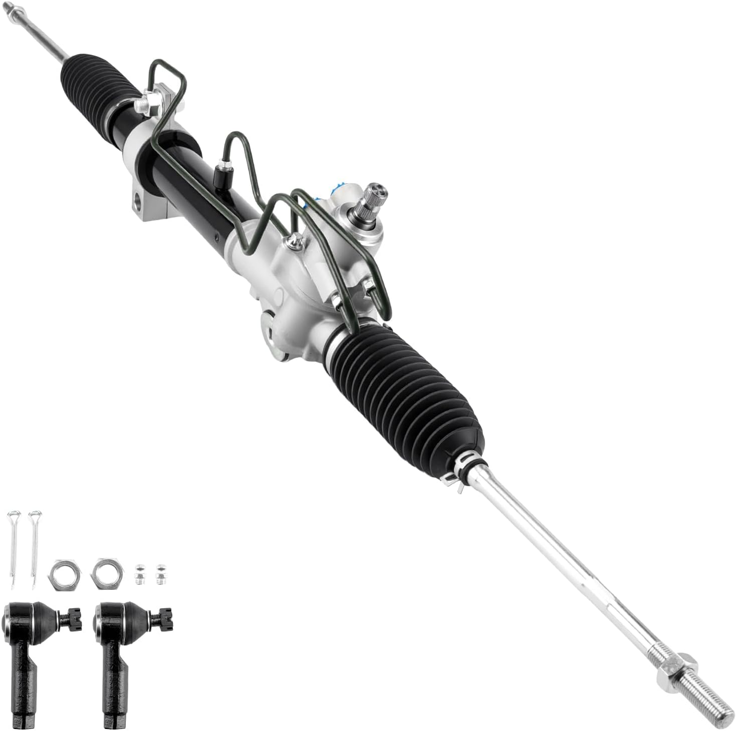 PHILTOP Hydraulic Power Steering Rack & Pinion Kit for 2004-2008 Maxima, 2002-2004 Altima 3.5L, with Outer Tie Rod Ends, Replace# 26-3014