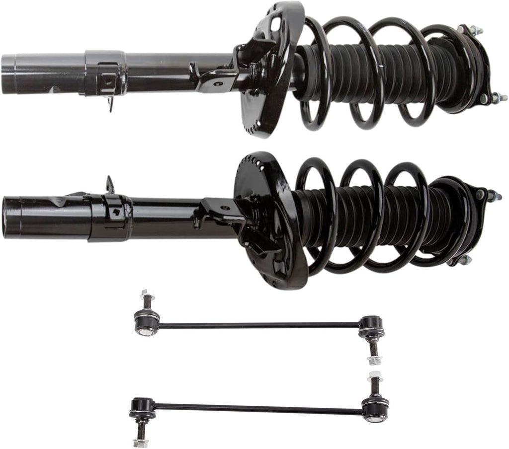 TRQ Front Suspension Kit Complete Strut & Coil Spring Assembly Sway Bar Stabilizer Link Compatible with 2017-2022 Honda Ridgeline