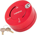 NRG Innovations 6-Holes Patterns Style Steering Wheel Quick Release Short Hub Adapter, Quick Lock w/Keys, Red, NRG-SRK-101RD