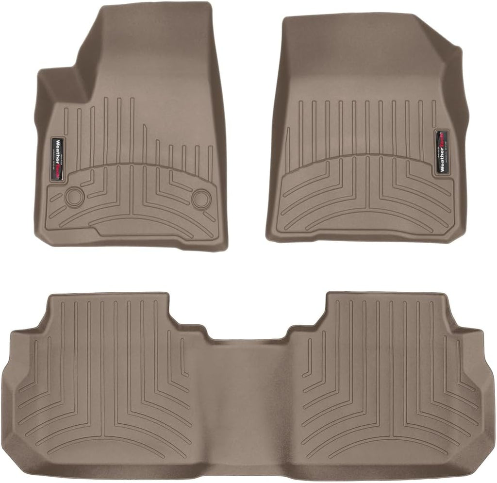 WeatherTech Custom Fit FloorLiners for Cadillac XT5-1st & 2nd Row (45955-1-2), Tan