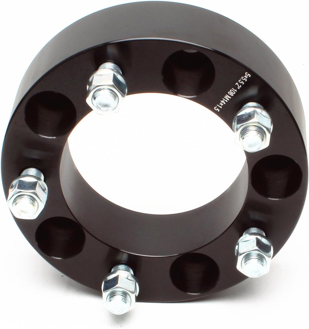 4pcs Wheel Spacers 2'(50mm) Thick 5x5.5 (5X139.7) Bolt Pattern 108mm Hub Bore with M14X1.5 Studs Compatible for Dodge Ram 1500 2012-2018