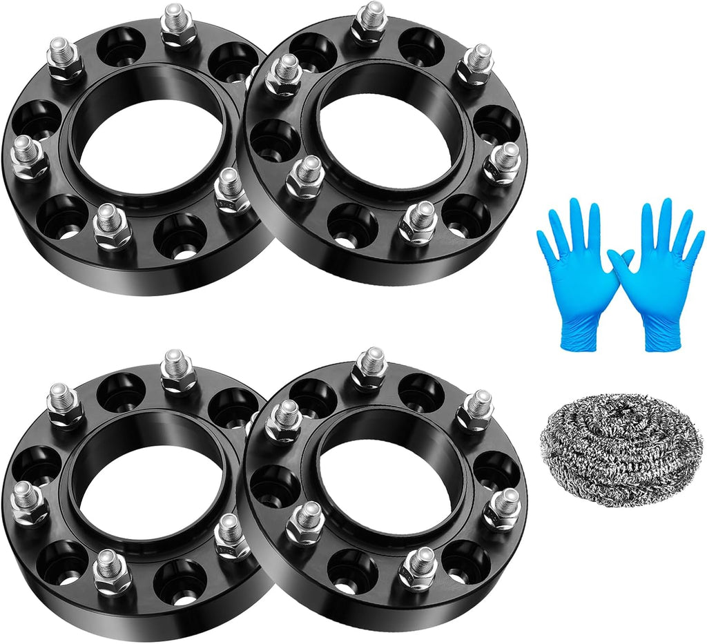 BDFHYK 6x139.7mm Wheel Spacers 1.25 inch 6x5.5 Hubcentric Wheel Spacer Compatible with 21-23 Bronco,11-23 Ranger, Forged 6 Lug Wheel Adapters M12x1.5 & 93.1mm Hub Bore, Set of 4