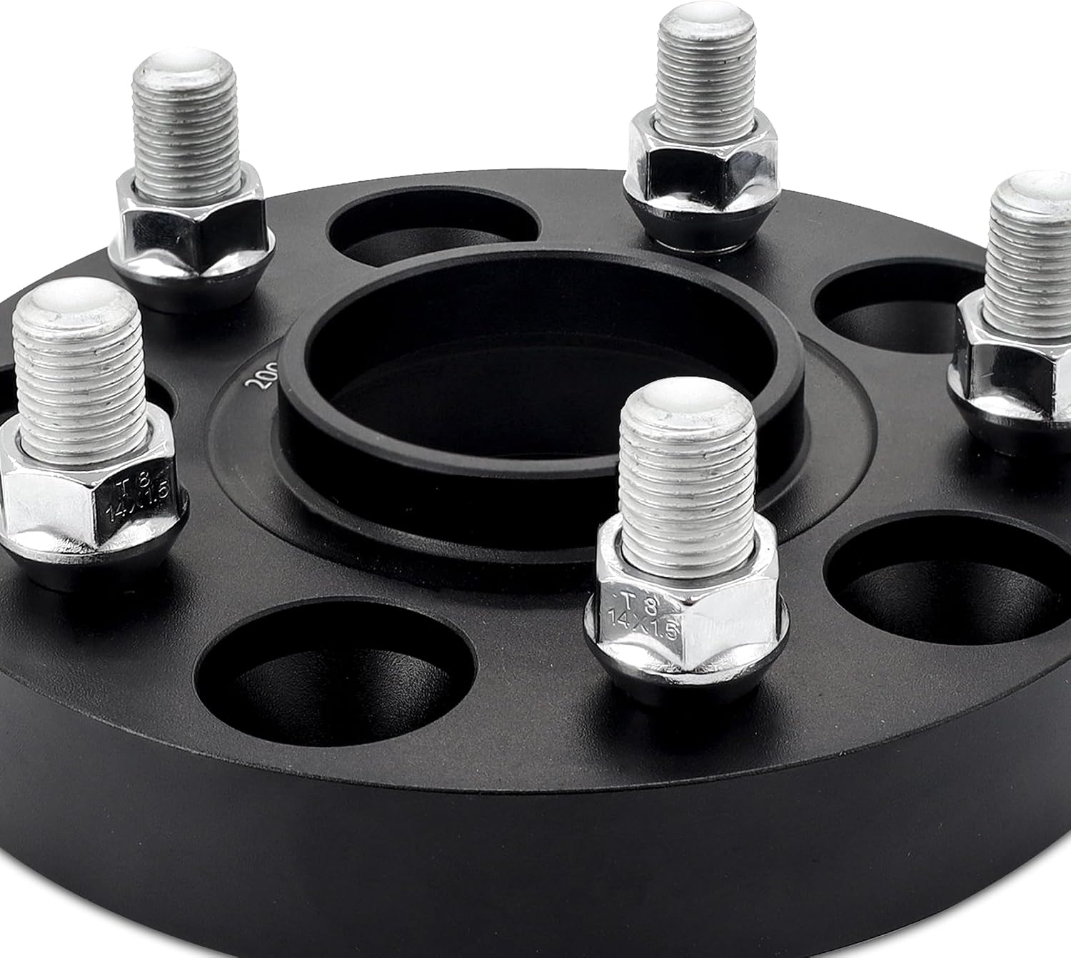 Mishimoto Wheel Spacers 5x120, 64.1mm Center Bore, M14 X 1.5, 0.75' Thick, Black