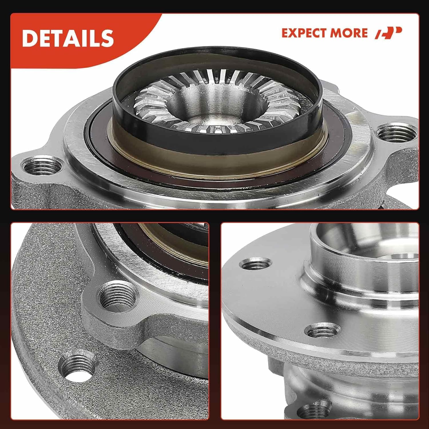 A-Premium 2 x Front Wheel Bearing and Hub Assembly Compatible with BMW E84 Series X1 2012 2013 2014 2015, AWD Only