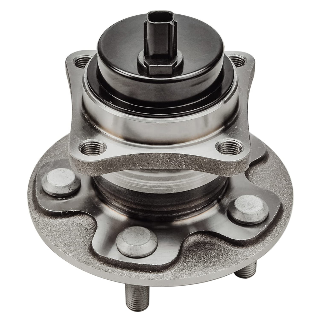 Detroit Axle - Pair Rear Wheel Bearing Hubs for 2009-2019 Toyota Corolla, 2009-2010 Pontiac Vibe [1.8L], 2009-2014 Matrix [1.8L], 5 Lugs w/ABS, 2011 2012 2013 2015 2016 2017 2018 Replacement