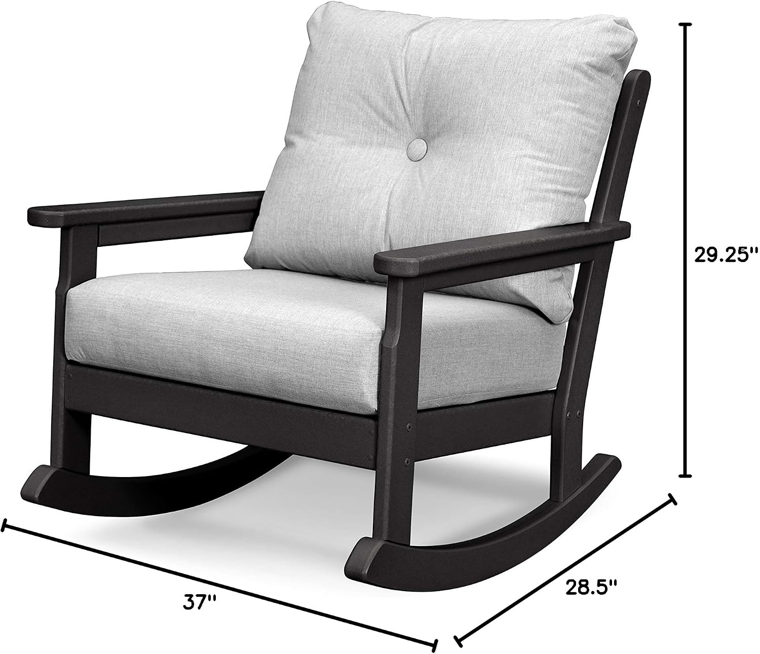 POLYWOOD Vineyard Deep Seating Rocking Chair