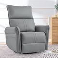 cinkehome Swivel Rocker Recliner, Glider Rocker Recliner Chair for Nursery, Overstuffed Manual Reclining Chair for Small Spaces, Living Room