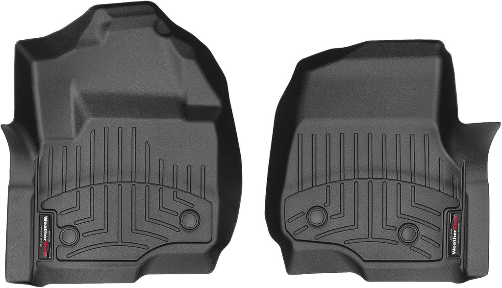 WeatherTech Custom Fit FloorLiners for Ford Super Duty, Super Duty, Super Duty - 1st Row (4410511V), Black