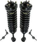 TRQ Front Suspension Kit Shock & Spring Strut Assembly Sway Bar Stabilizer Link Compatible with 2005-2006 Ford Expedition Lincoln Navigator