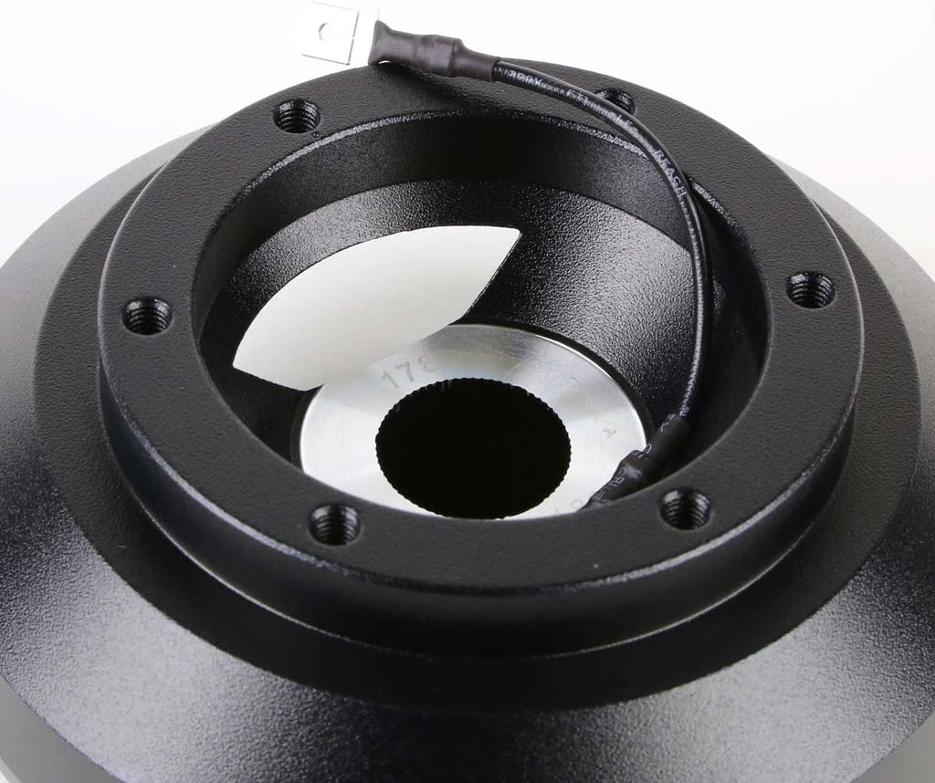 NRG Innovations NRG-SRK-178H Racing Style Steering Wheel Quick Release Short Hub Adapter, 6 X 70mm Bolt Pattern, Black Body