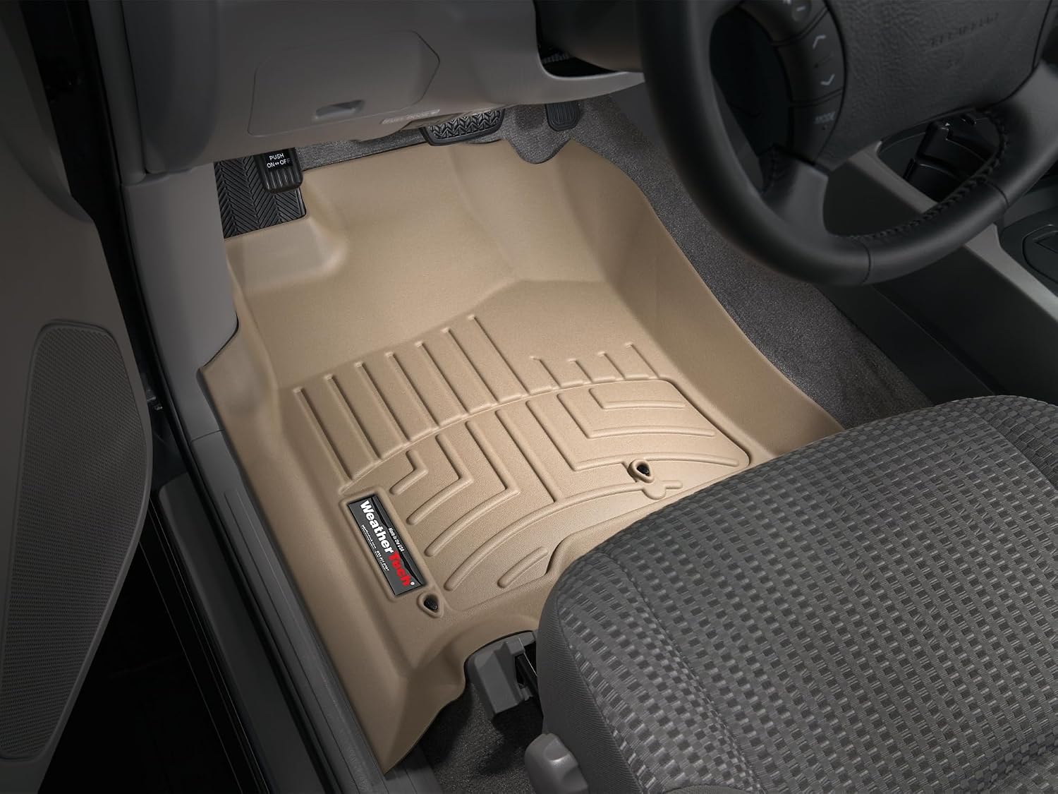 WeatherTech Custom Fit FloorLiners for Toyota 4Runner - 1st Row (450111), Tan