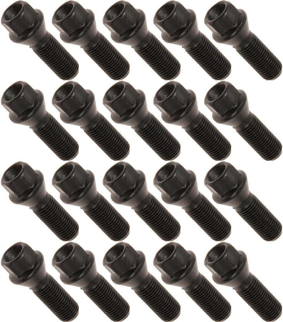 20 Wheel Lug Bolt for BMW X3 2.5L 2004 2005 2006 2007 2008 2009 2010, for BMW X3 3.0L 2004 2005 2006 2007 2008 2009 2010, for BMW 760Li 6.0L 2003 2004 2005 2006 2007 2008