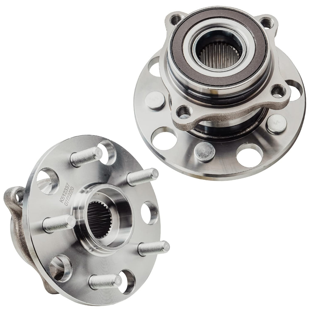 Detroit Axle - 2 Rear Wheel Bearing Hubs for Lexus is F IS250 IS350 GS300 GS350 GS430 GS450h GS460 GS F RC F, Wheel Hub Bearings Assembly Set Replacement, Pair Hubs